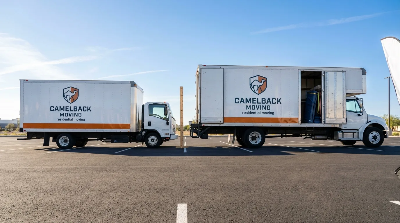Moving truck size capacity guide in South Dos Palos
